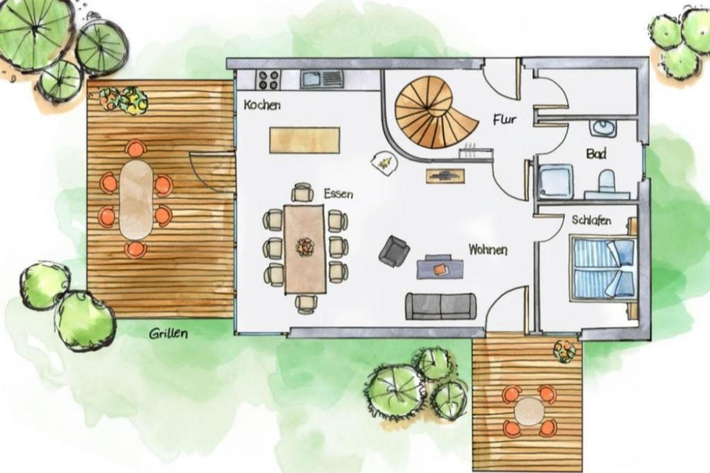 فيلا W7 - Sehr Schoenes Ferienhaus Mit Toller Lage Und Super Aussicht In Roebel An Der Mueritz المظهر الخارجي الصورة